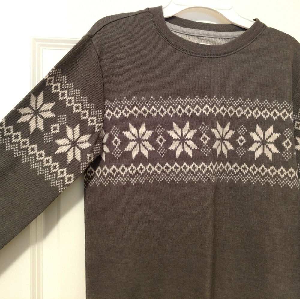 Snowflake sweater-knit (Boys 10-12 L)